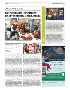 Reportaje de la Semana de la Ciencia y La Opinión de Málaga y colegio privado El Pinar